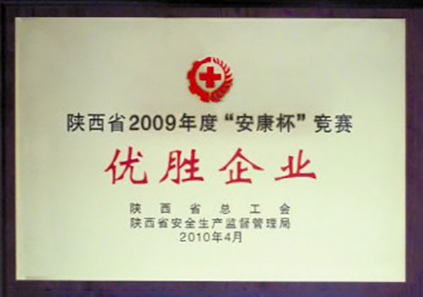 陕西2009年度“安康杯”竞赛优胜企业